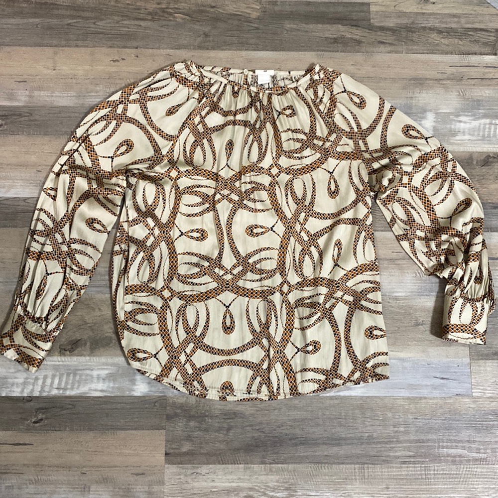 H&M Richard Allen Collection Blouse Size 4